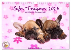 Süße Träume 2026 - schlafende Hundewelpen (Wandkalender 2026 DIN A4 quer), CALVENDO Monatskalender - Jeanette Hutfluss