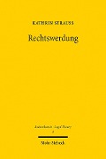 Cover-Bild zum Titel 'Rechtswerdung' von 'Kathrin Strauß'