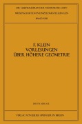 Cover-Bild zum Titel 'Vorlesungen über Höhere Geometrie' von 'Felix Klein, W. Blaschke'