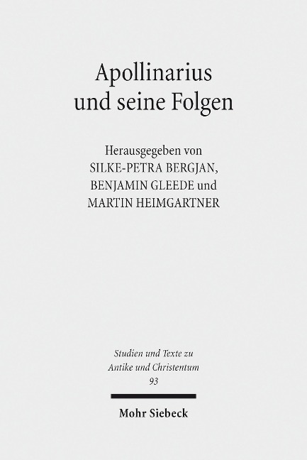 Apollinarius und seine Folgen - 