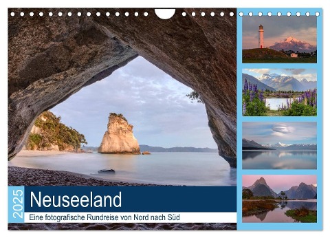 Neuseeland - Eine fotografische Rundreise von Nord nach Süd (Wandkalender 2025 DIN A4 quer), CALVENDO Monatskalender - Joana Kruse