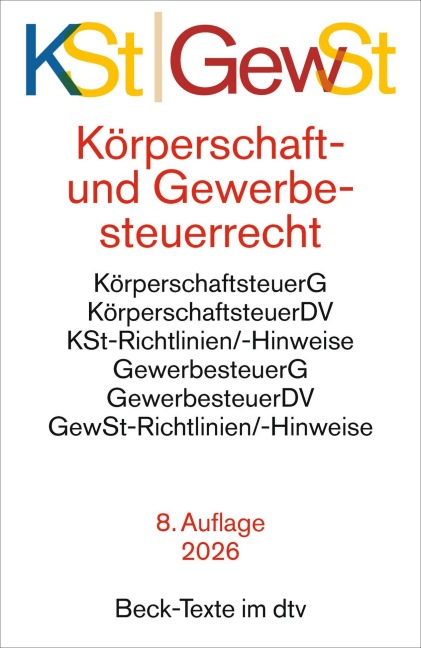 Körperschaftsteuerrecht / Gewerbesteuerrecht - 