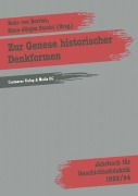 Cover-Bild zum Titel 'Zur Genese historischer Denkformen' von 'Bodo Von Borries, Hans Pandel'