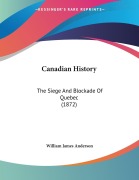 Cover-Bild zum Titel 'Canadian History' von 'William James Anderson'