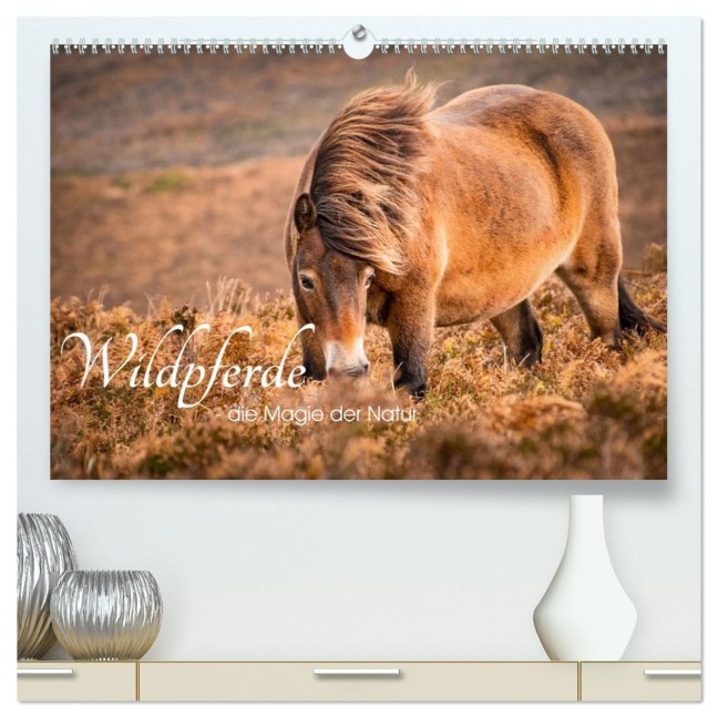 Wildperde - die Magie der Natur (hochwertiger Premium Wandkalender 2026 DIN A2 quer), Kunstdruck in Hochglanz - Fotografie Sabine Aichberger