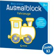 Cover-Bild zum Titel 'Mein erster Ausmalblock - Fahrzeuge' von ''