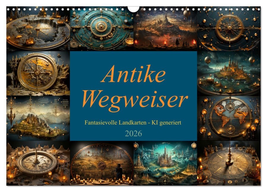 Antike Wegweiser (Wandkalender 2026 DIN A3 quer), CALVENDO Monatskalender - Cathrin Illgen