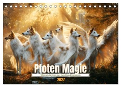 Cover-Bild zum Titel 'Pfoten Magie (Tischkalender 2027 DIN A5 quer), CALVENDO Monatskalender' von 'Daniela Tapper'