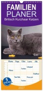 Cover-Bild zum Titel 'Familienplaner 2027 - Britisch Kurzhaar Katzen mit 5 Spalten (Wandkalender, 21 x 45 cm) CALVENDO' von 'Gabriela Wejat-Zaretzke'