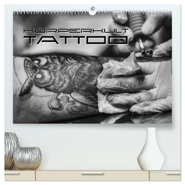 Körperkult Tattoo (hochwertiger Premium Wandkalender 2026 DIN A2 quer), Kunstdruck in Hochglanz - Renate Bleicher