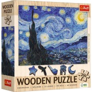 Cover-Bild zum Titel 'Holz Puzzles - "200" - Die Sternennacht / Vincent van Gogh' von ''