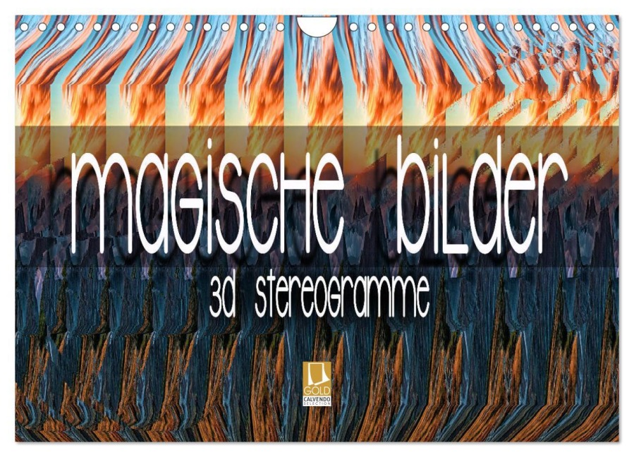 Magische Bilder - 3D Stereogramme (Wandkalender 2026 DIN A4 quer), CALVENDO Monatskalender - Renate Bleicher