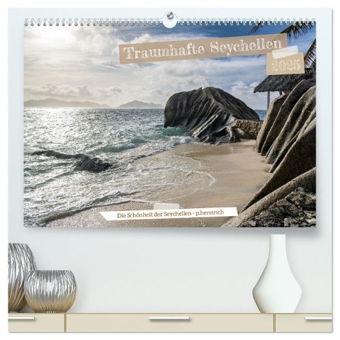 Traumhafte Seychellen (hochwertiger Premium Wandkalender 2025 DIN A2 quer), Kunstdruck in Hochglanz - Peter Hennrich