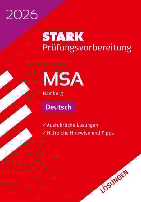 STARK Lösungen zu Deutsch - MSA 2026 Hamburg - Prüfungsvorbereitung - 