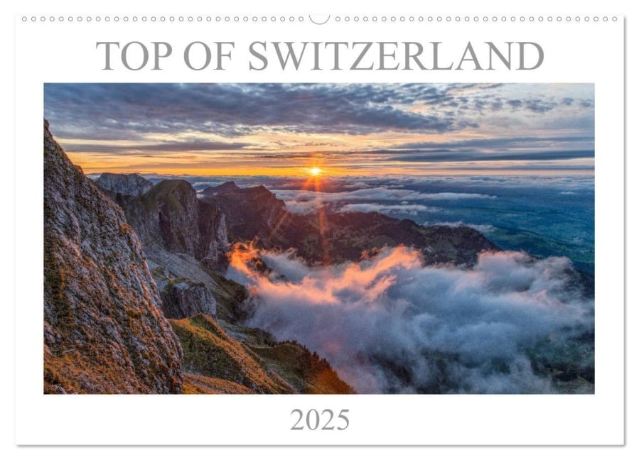 Top of Switzerland (Wandkalender 2025 DIN A2 quer), CALVENDO Monatskalender - Christian Heeb