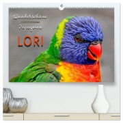 Cover-Bild zum Titel 'Wunderschöne Papageien - Lori (hochwertiger Premium Wandkalender 2026 DIN A2 quer), Kunstdruck in Hochglanz' von 'Peter Roder'