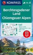 KOMPASS Wanderkarte 14 Berchtesgadener Land, Chiemgauer Alpen 1:50.000 - 