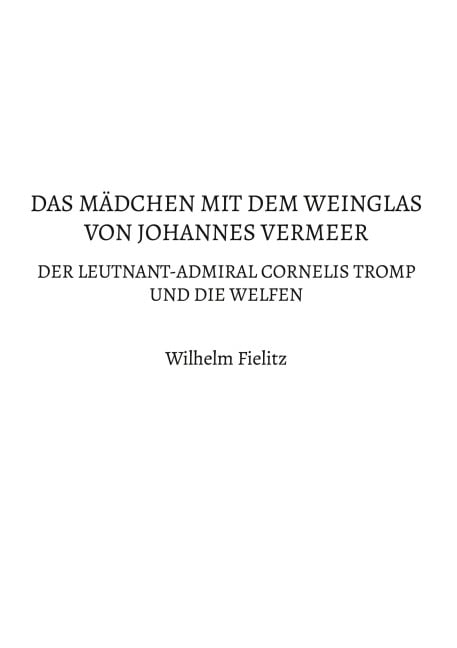 Das Mädchen mit dem Weinglas von Johannes Vermeer - Wilhelm Fielitz