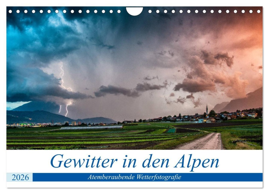 Gewitter in den Alpen (Wandkalender 2026 DIN A4 quer), CALVENDO Monatskalender - Danijel Jovanovic
