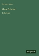 Cover-Bild zum Titel 'Kleine Schriften' von 'Hermann Lotze'