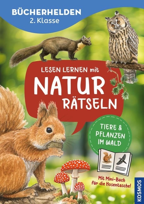 Lesen lernen mit Naturrätseln, Bücherhelden 2. Klasse, Tiere und Pflanzen im Wald - Heike Herrmann