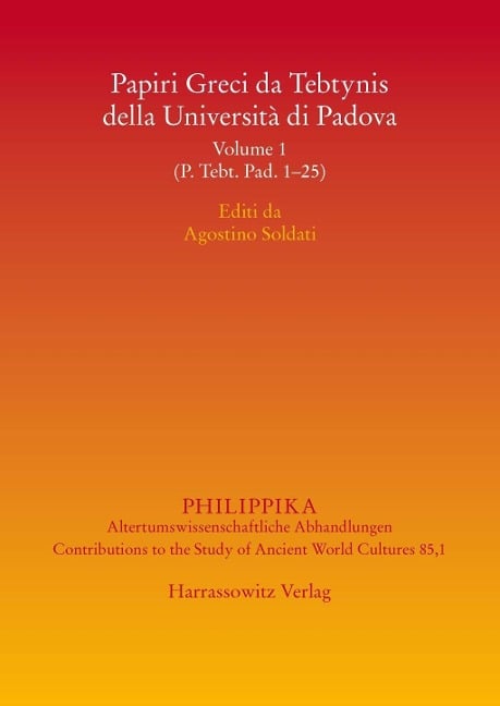 Papiri Greci da Tebtynis della Università di Padova - Agostino Soldati