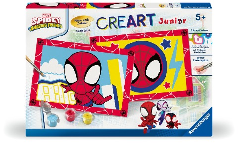 CreArt, Malen nach Zahlen Junior Marvel Der ultimative Spider-Man - Spidey - 