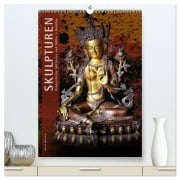 SKULPTUREN Hinduistische Göttinnen und Götter ¿ Buddhas (hochwertiger Premium Wandkalender 2026 DIN A2 hoch), Kunstdruck in Hochglanz - Bernd Maertens