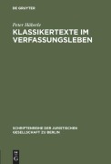 Cover-Bild zum Titel 'Klassikertexte im Verfassungsleben' von 'Peter Häberle'