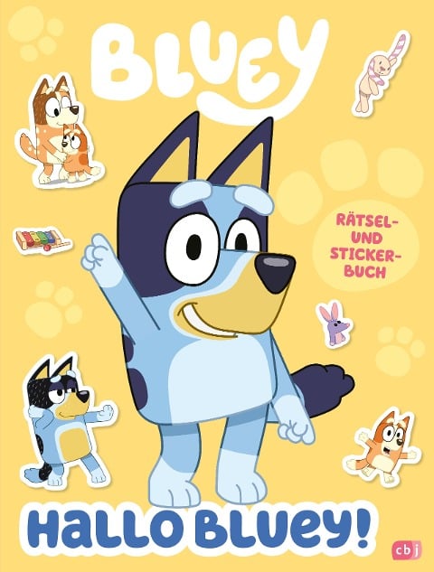 Hallo BLUEY! - Ein lustiges Rätsel- und Stickerbuch - 
