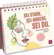 Cover-Bild zum Titel 'Wochenkalender 2027: Sei stark. Sei anders. Sei DU.' von 'Kristin Funk'