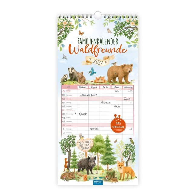TRÖTSCH - Familienkalender Waldfreunde 2027 - 