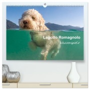 Cover-Bild zum Titel 'Lagotto Romagnolo - Wasserspiele (hochwertiger Premium Wandkalender 2026 DIN A2 quer), Kunstdruck in Hochglanz' von 'Wuffclick-Pic Wuffclick-Pic'