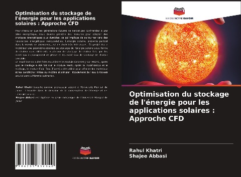 Optimisation du stockage de l'énergie pour les applications solaires : Approche CFD - Rahul Khatri, Shajee Abbasi