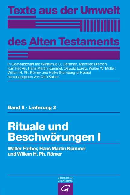 Rituale und Beschwörungen I - Hans Martin Kümmel, Walter Farber, Willem H. Ph. Römer