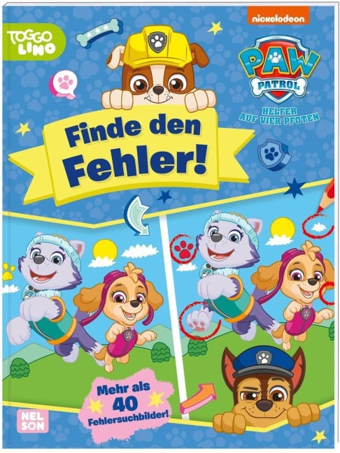 PAW Patrol Kindergartenheft: Finde den Fehler! - 