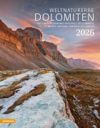 Cover-Bild zum Titel 'Weltnaturerbe Dolomiten Kalender 2026' von ''