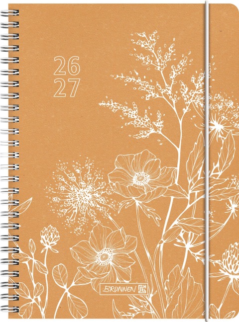 Schülerkalender 2026/2027 "Meadow" | A5, Leder - 