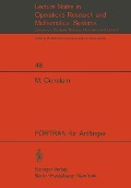 Cover-Bild zum Titel 'FORTRAN für Anfänger' von 'Martin Constam'