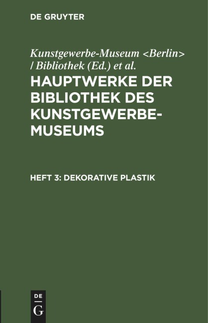 Dekorative Plastik - 