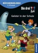 Cover-Bild zum Titel 'Die drei ??? Kids, Bücherhelden 2. Klasse, Geister in der Schule' von 'Ulf Blanck, Boris Pfeiffer'