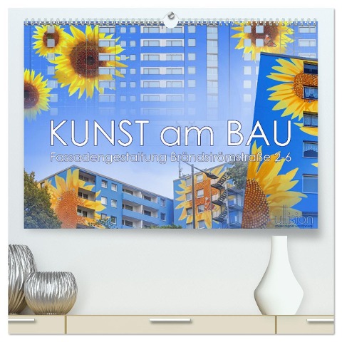 Kunst am Bau ¿ Fassadengestaltung Brändströmstraße 2-6 (hochwertiger Premium Wandkalender 2025 DIN A2 quer), Kunstdruck in Hochglanz - Ulrich Allgaier (Ullision)