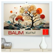 Cover-Bild zum Titel 'Baum Kunst (hochwertiger Premium Wandkalender 2026 DIN A2 quer), Kunstdruck in Hochglanz' von 'Peter Roder'