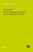 Cover-Bild zum Titel 'Der Formalismus in der Ethik und die materiale Wertethik' von 'Max Scheler'