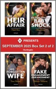 Cover-Bild zum Titel 'Harlequin Presents September 2025 - Box Set 2 of 2' von 'Heidi Rice, Abby Green, Tara Pammi, Melanie Milburne'