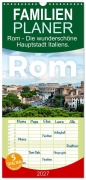 Cover-Bild zum Titel 'Familienplaner 2027 - Rom - Die wunderschöne Hauptstadt Italiens. mit 5 Spalten (Wandkalender, 21 x 45 cm) CALVENDO' von 'M. Scott'