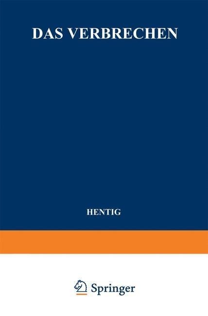 Das Verbrechen - Hans Von Hentig