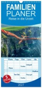 Cover-Bild zum Titel 'Familienplaner 2027 - Reise in die Urzeit mit 5 Spalten (Wandkalender, 21 x 45 cm) CALVENDO' von 'Peter Roder'