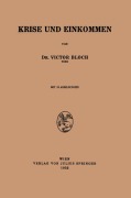 Cover-Bild zum Titel 'Krise und Einkommen' von 'Victor Bloch'