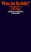 Cover-Bild zum Titel 'Was ist Kritik?' von ''
